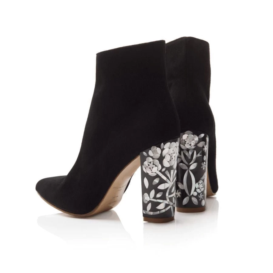 Freya Rose Women's Mineko Pearl Heel - Elegant Pearl Embellished High Heels