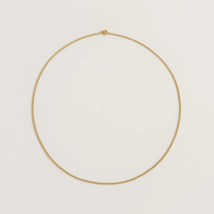 Freya Rose 15 Inch 22K Gold Vermeil Chain Necklace for Women