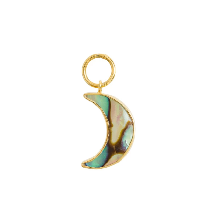 Freya Rose Women's Moon Paua Shell Pendant Necklace - Elegant Handcrafted Jewelry Gift