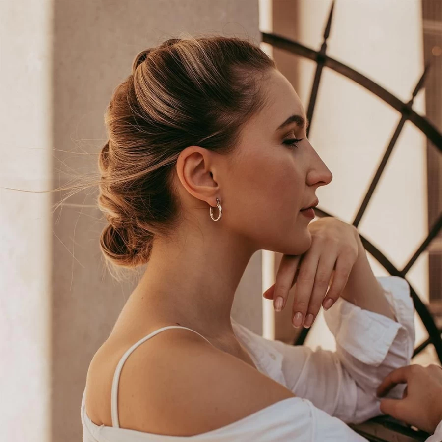 Freya Rose Sterling Silver Mini Hoops Earrings for Women - Elegant Small Hoop Earrings