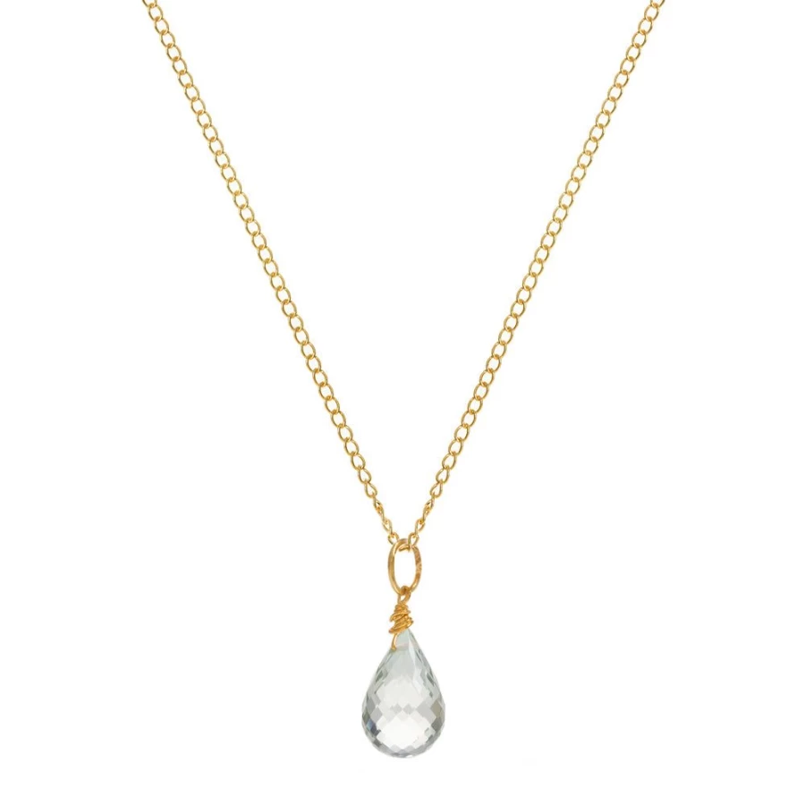 Freya Rose Green Quartz Pendant Necklace for Women - Elegant Healing Crystal Jewelry Gift