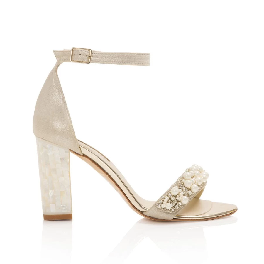 Freya Rose Women's Martene Queen-Pearl Heel Elegant High Heel Shoes