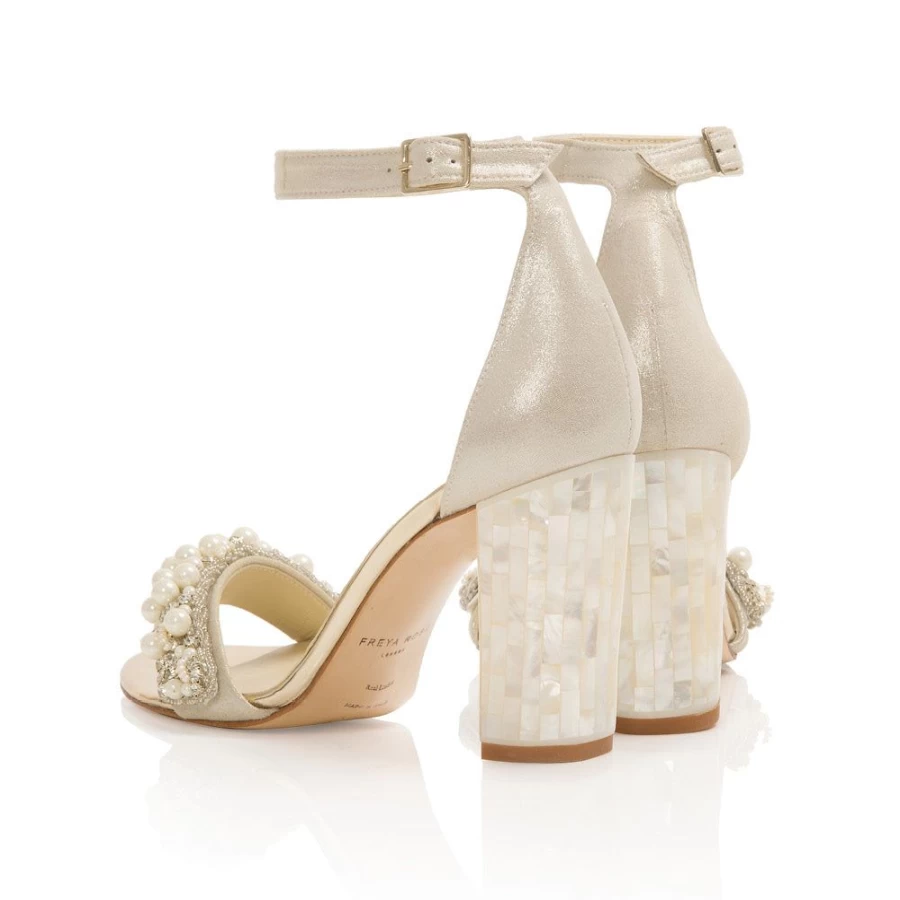 Freya Rose Women's Martene Queen-Pearl Heel Elegant High Heel Shoes