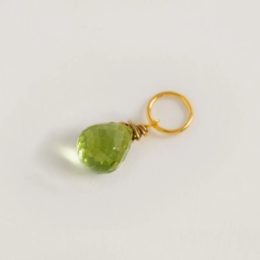 Freya Rose Women's Peridot Charm Sterling Silver Pendant Necklace
