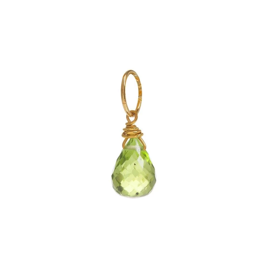 Freya Rose Women's Peridot Charm Sterling Silver Pendant Necklace