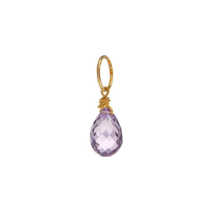 Freya Rose Women's Amethyst Charm Jewelry - Elegant Purple Gemstone Pendant
